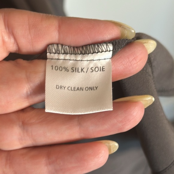 Jarbo Gray Silk Maxi Skirt Size Small - Picture 3 of 7